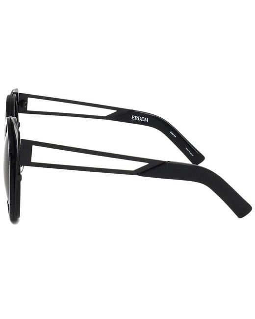 Linda Farrow Black Edm4 49mm Sunglasses