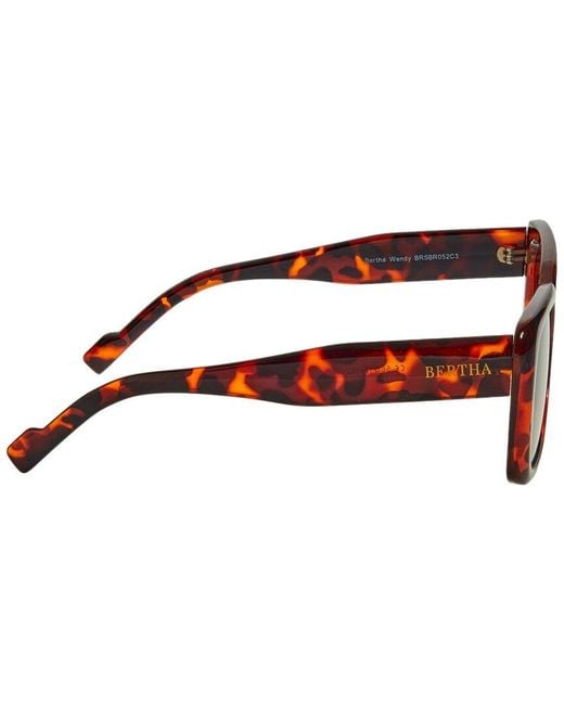 Bertha Brown Brsbr052C3 55Mm Polarized Sunglasses