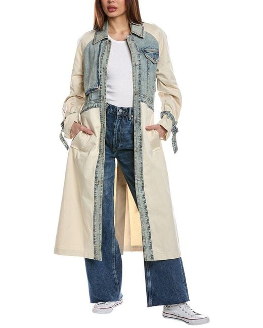 AllSaints White Dayly Trench Coat