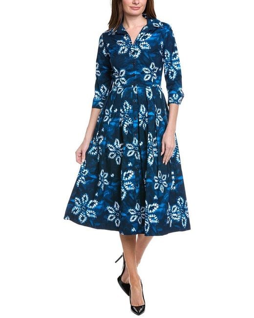 Samantha Sung Blue Audrey 4 Shirtdress