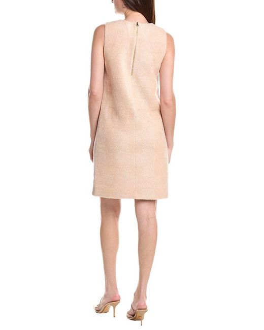 St. John Natural Eyelash Tweed Shift Dress