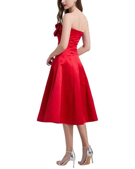 Kaimilan Red Midi Dress
