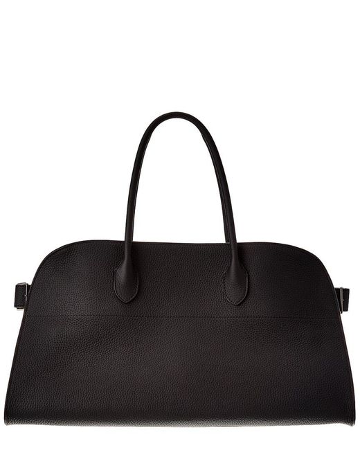 The Row Black Ew Margaux Leather Satchel