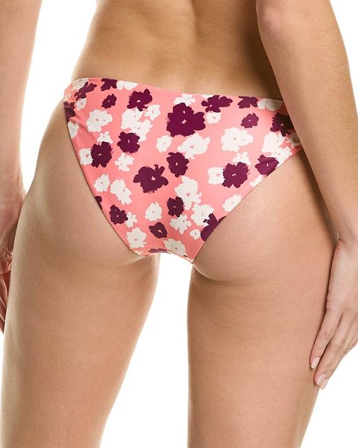 Tanya Taylor Pink Tia Bikini Bottom