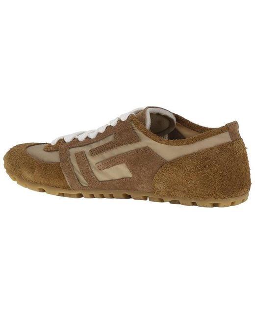 Balmain Brown Leather Sneaker