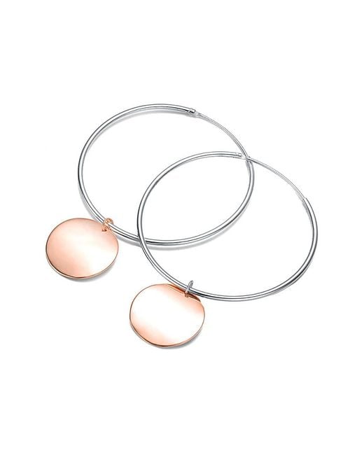 Rachel Glauber White 14k Rose Gold Vermeil Earrings