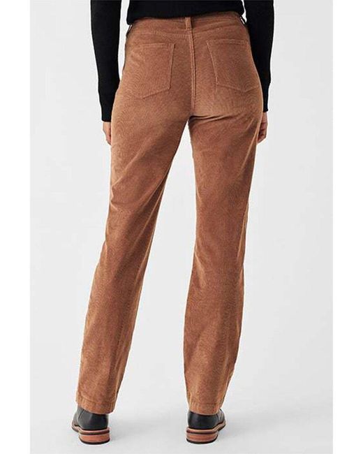 Faherty Brand Brown Stretch Cord Julianne Pant