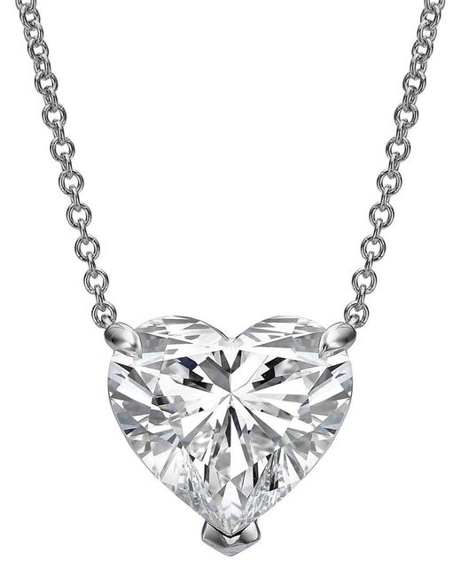 Lab Grown Diamonds Metallic 14K 12.00 Ct. Tw. Lab-Grown Diamond Necklace