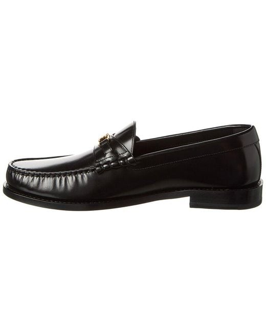 Céline Black Luco Leather Loafer