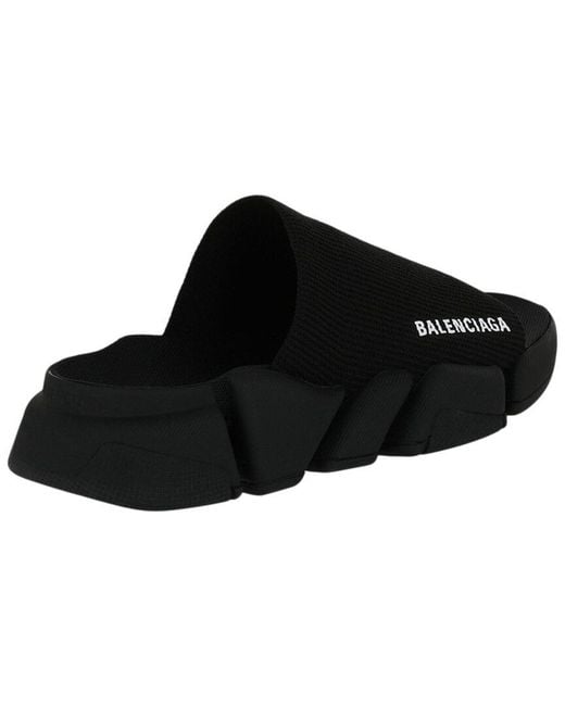 Balenciaga Black Speed 2 Slides Sandal
