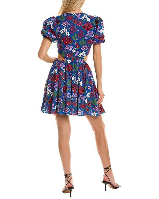 AMUR Blue Katy Mini Dress
