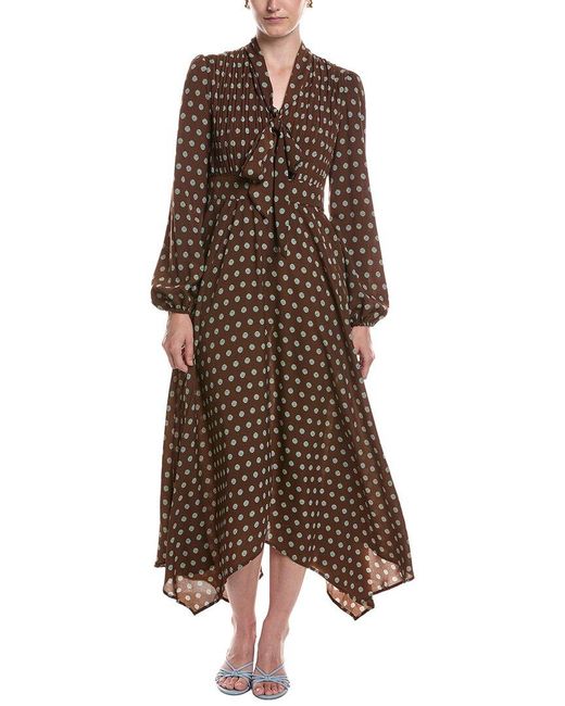 Moonsea Brown A-Line Dress
