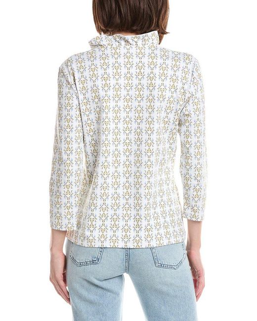 J.McLaughlin White Sahara Knit Top