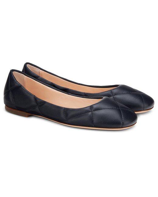 Agl Attilio Giusti Leombruni Blue Karin Leather Ballet Flat