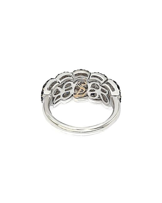 Suzy Levian Blue 18k & Silver 2.09 Ct. Tw. Sapphire Ring