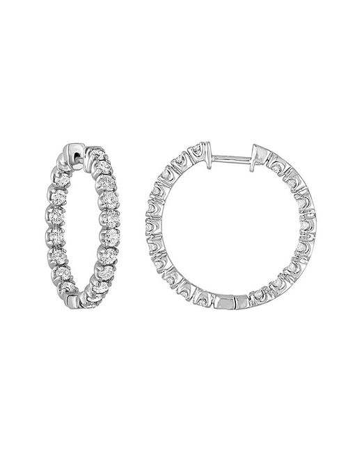 Diana M Metallic Fine Jewelry 18k 7.50 Ct. Tw. Diamond Hoops