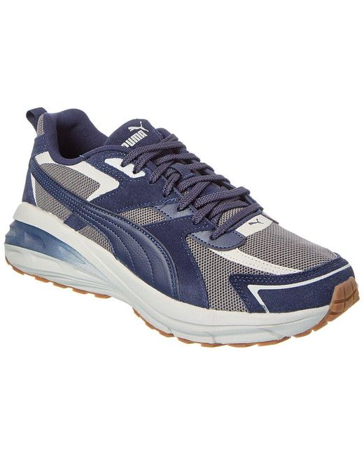 PUMA Blue Hypnotic Ls Leather & Mesh Sneaker for men