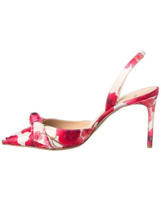 Alexandre Birman Pink Clarita 85 Satin Slingback Pump