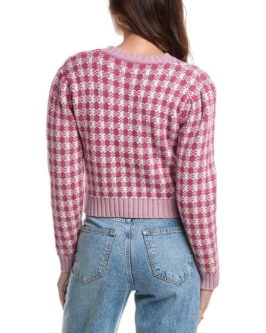 Harper Red Puff Sleeve Sweater