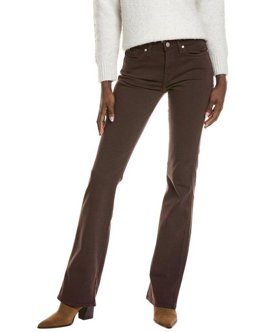7 For All Mankind Brown Kimmie Hot Fudge Form Fitted Bootcut Jean