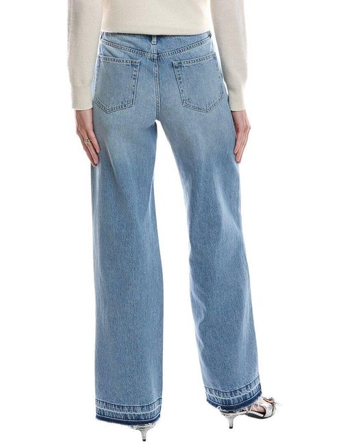 L'Agence Blue Scottie High-Rise Zion Wide Leg Jean