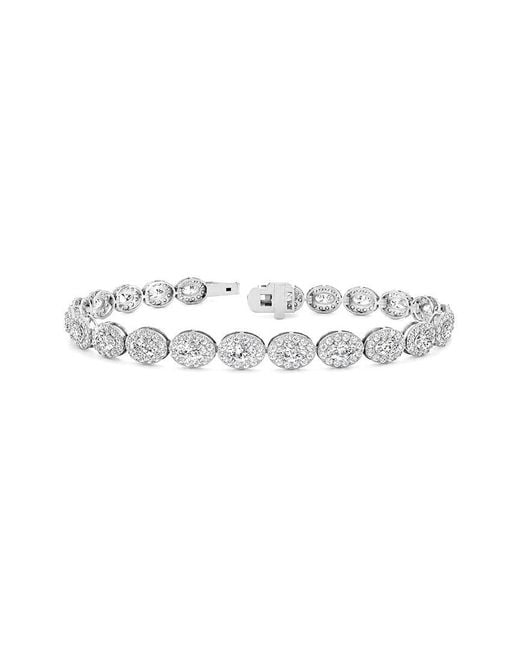 Lab Grown Diamonds White 14K 6.51 Ct. Tw. Lab-Grown Diamond Tennis Bracelet