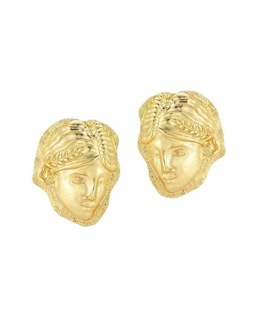 Chloe and Madison Yellow Jewelry Plated Earrings