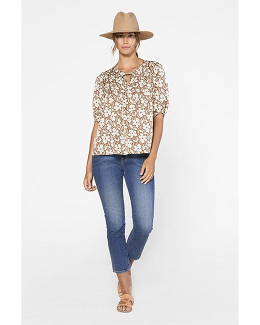 Outerknown Blue Nico Silk-blend Top