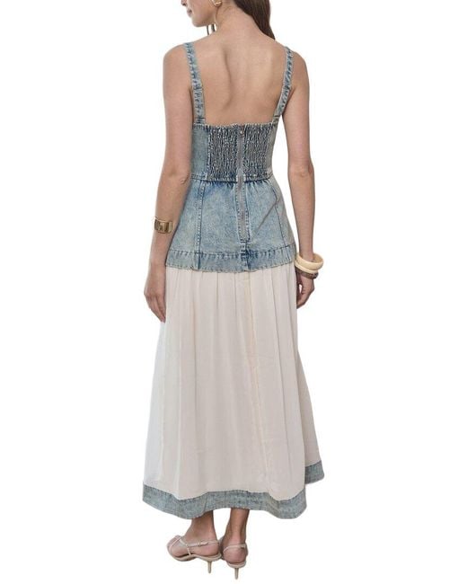 Moon River Blue Midi Dress
