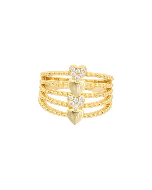 Juvell Metallic 18k Plated Cz Ring