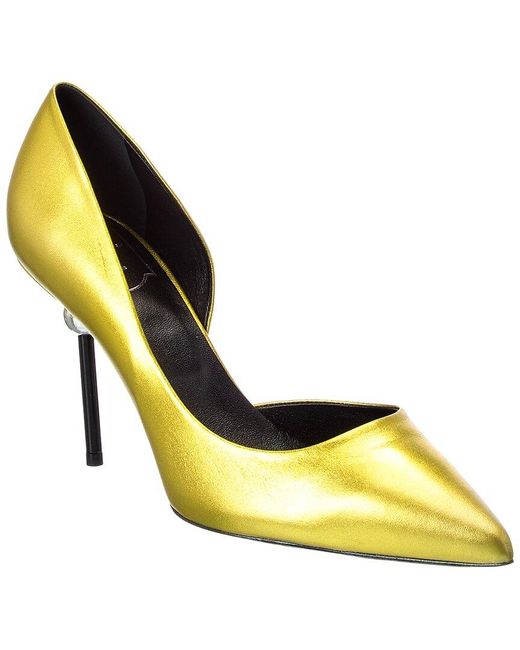 Roger Vivier Yellow Leather Pump
