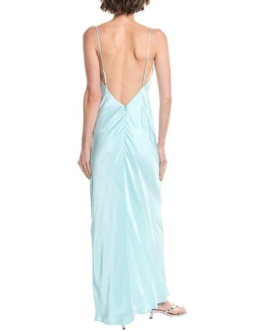 Bardot Blue Renu Cowl Neck Maxi Dress