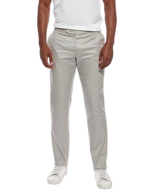 Isaia Gray Trouser for men