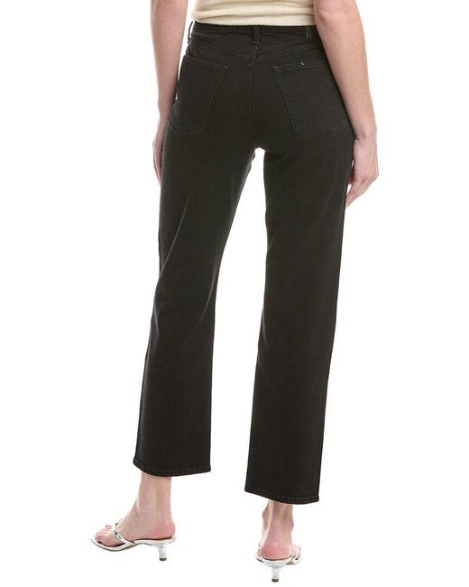 Rag & Bone Black Harlow Mid-Rise Ankle Sirin Jewel Straight Jean