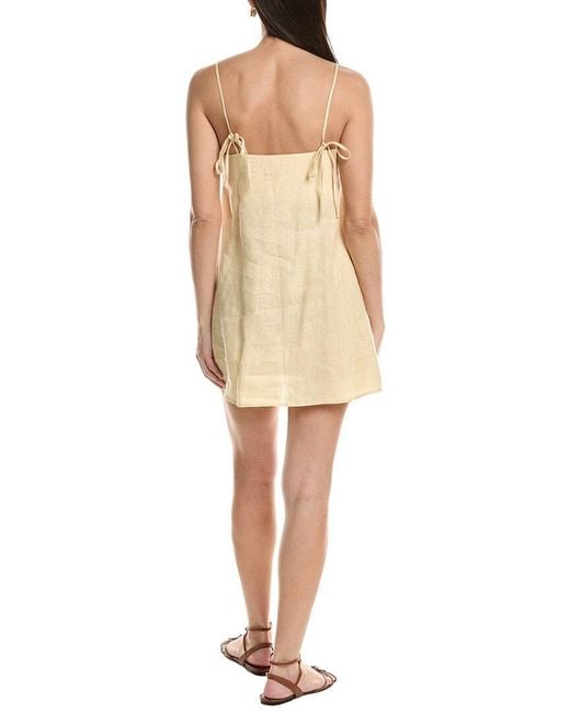 O.P.T Natural O.P.T Rosalie Linen Mini Dress