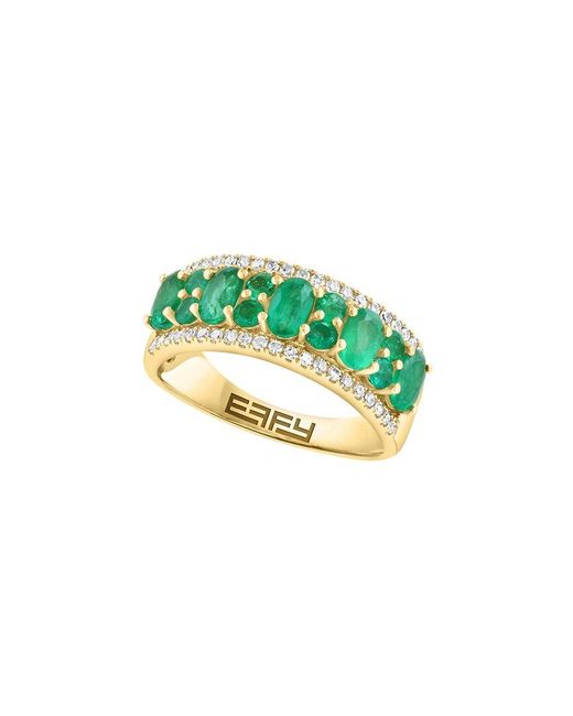 Effy Fine Jewelry Green 14K 0.38 Ct. Tw. Diamond Ring