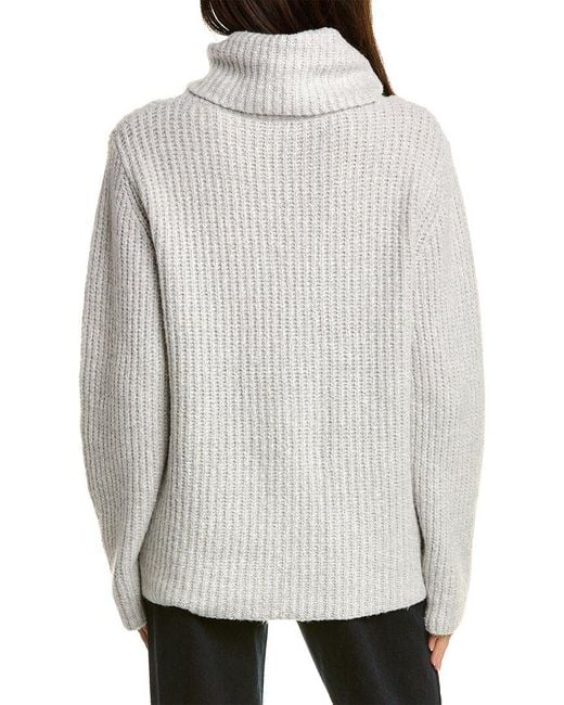 Grey cowl deals neck sweater