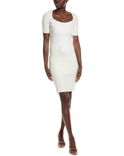 Boss White Hugo Fesco Sweaterdress