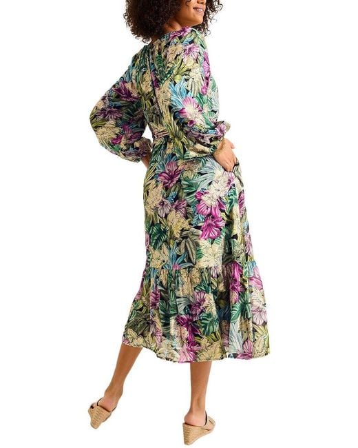 Tommy Bahama Green Jungle Jewels Maxi Dress
