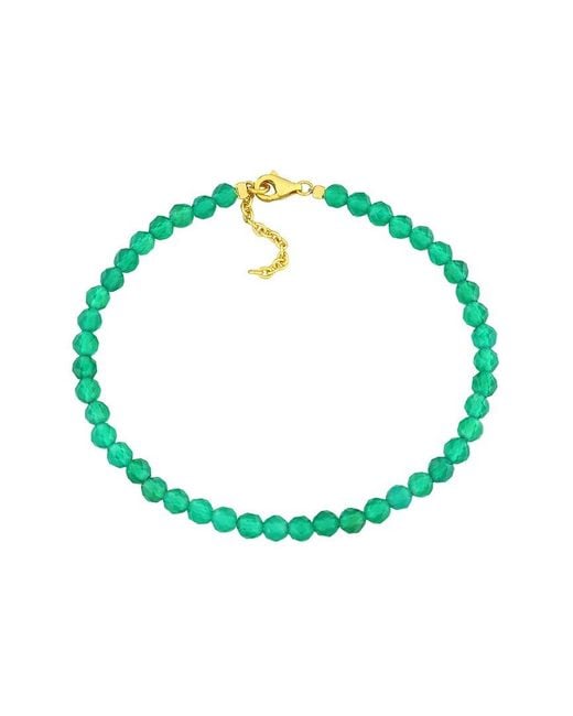 Rina Limor Green 6.82 Ct. Tw. Onyx Bead Bracelet