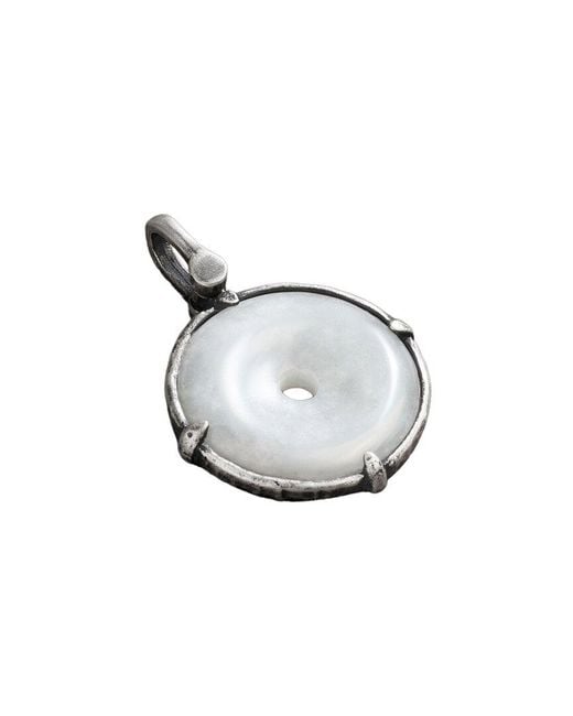 Karma and Luck White Jade Pendant Charm