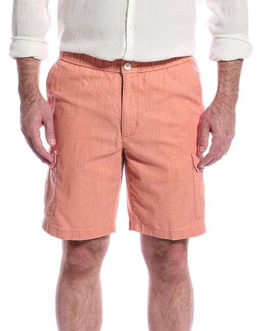 Tommy Bahama Pink Linen The Dream Linen-Blend Cargo Short for men