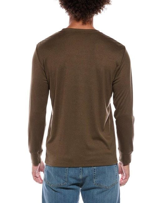 Theory Brown Essential T-shirt for men