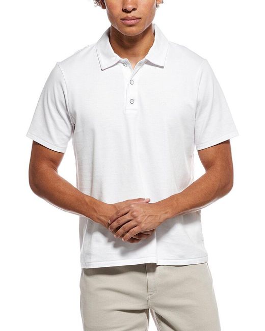 Rag & Bone White Pure Pima Polo Shirt for men