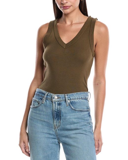 Michael Stars Blue Maya Binding Tank