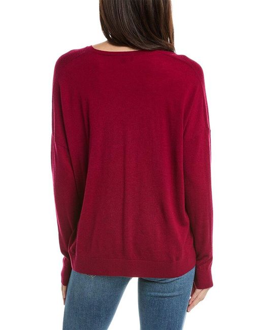 Piazza Sempione Red Wool & Cashmere-blend Sweater
