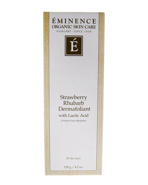 EMINENCE Metallic Organic Skin Care 4.2Oz Strawberry Rhubarb Dermafoliant With Lactic Acid