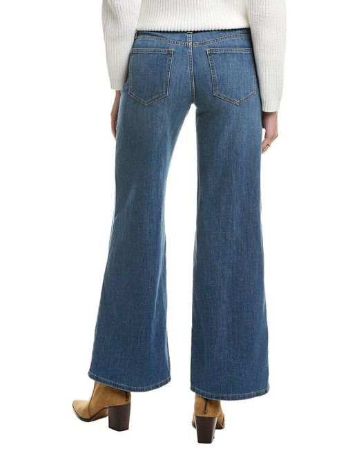 Joe's Jeans Blue The Lou Lou Low Rise Distraction Wide Leg Jean