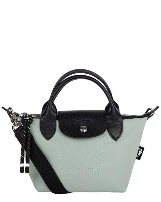 Longchamp Black Le Pliage Energy Extra Small Canvas Crossbody Handbag