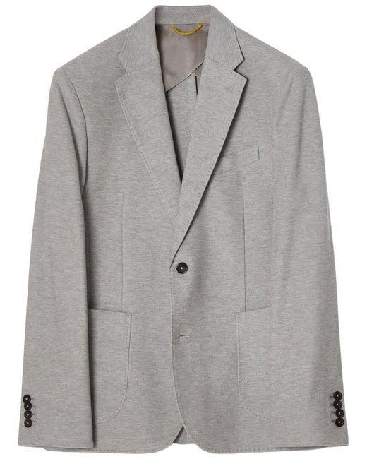 Robert Talbott Gray Wright Lightweight Knit Blazer for men